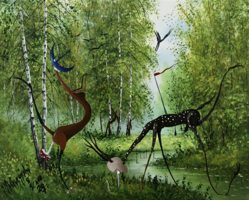 Wiosenne gady - a painting by Jarosław Kiełczyński