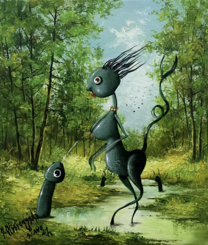 Lubię Cię - a painting by Jarosław Kiełczyński