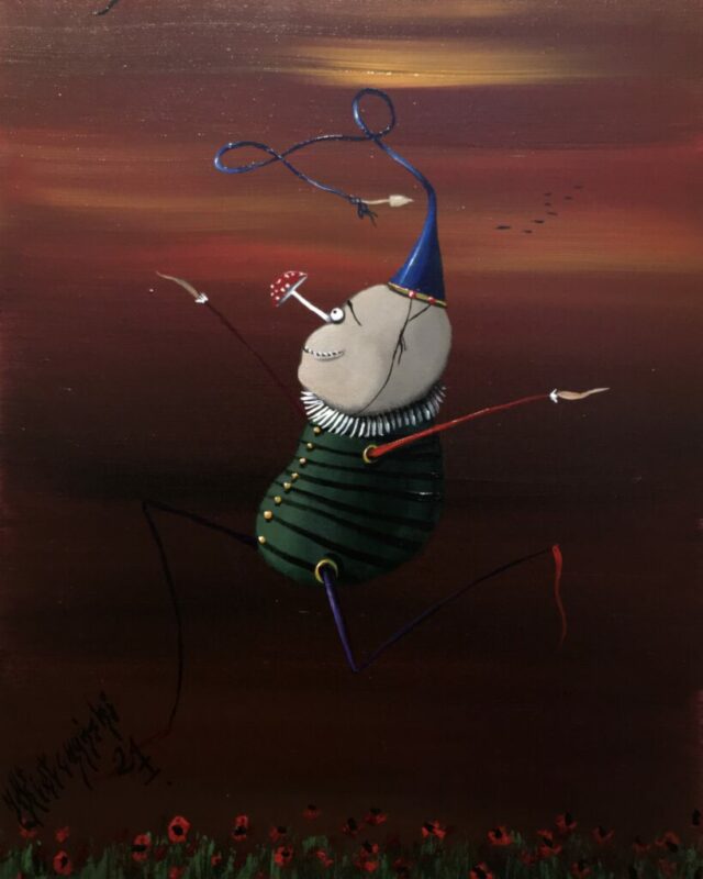 King of ekotrip - a painting by Jarosław Kiełczyński