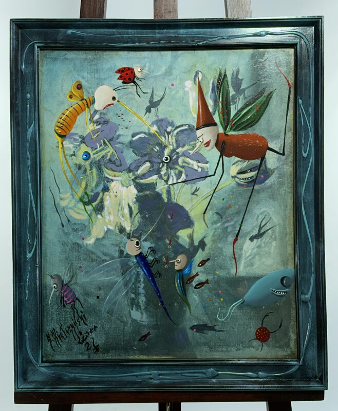 Vase with glutes - a painting by Jarosław Kiełczyński