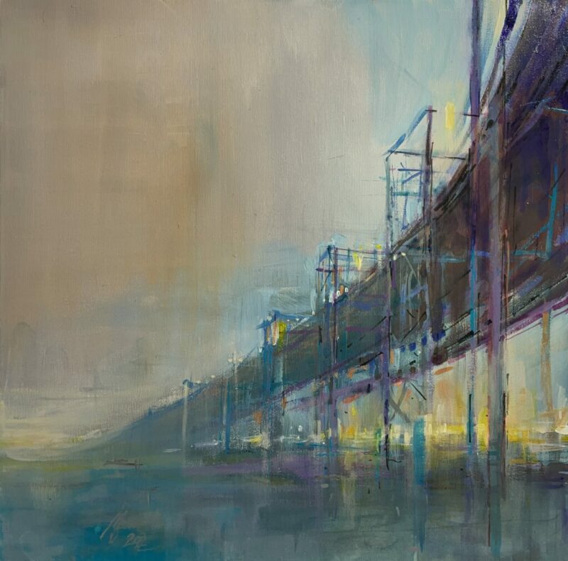 Bridge - a painting by Maciej Szwec