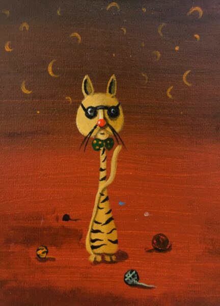 Tiger disco - a painting by Jarosław Kiełczyński