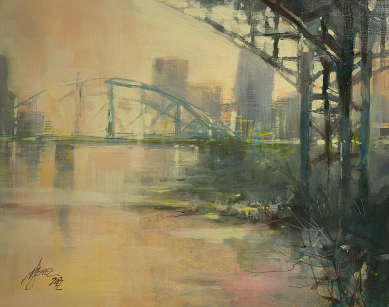 River - a painting by Maciej Szwec