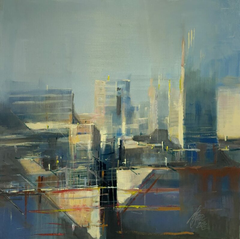 City - a painting by Maciej Szwec