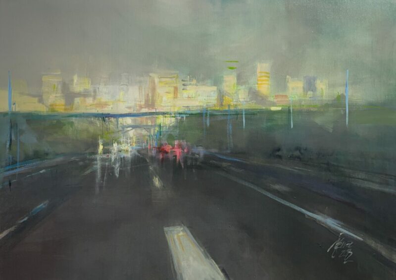 Road - a painting by Maciej Szwec