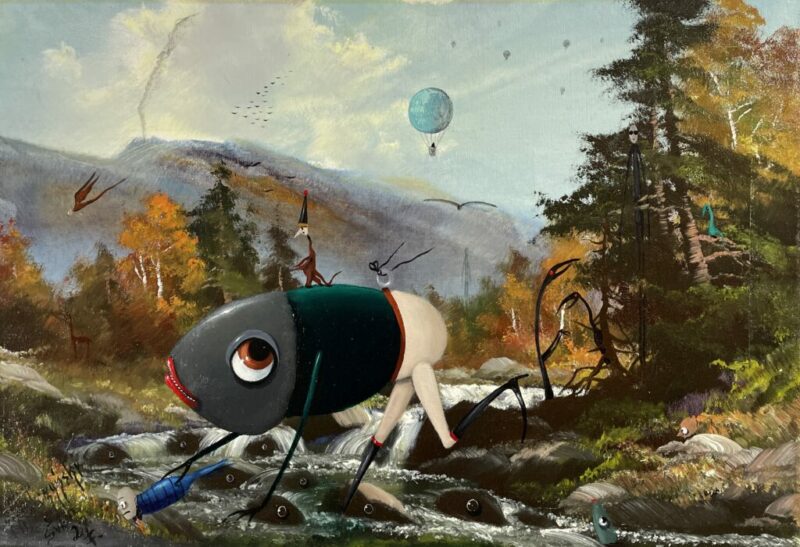 Flow - a painting by Jarosław Kiełczyński