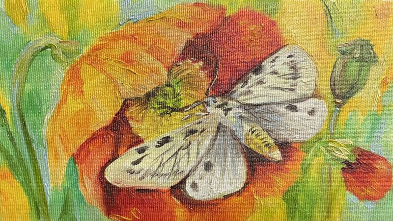 Butterfly - a painting by Przemiła Kościelna