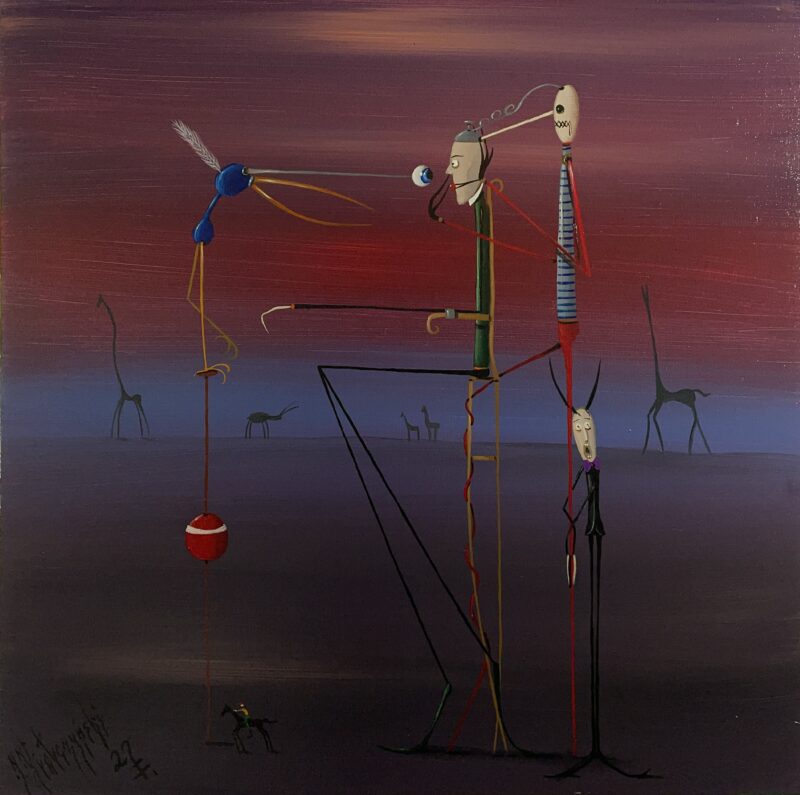 Wariografofile - a painting by Jarosław Kiełczyński