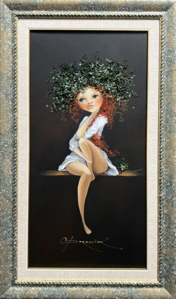 Verdant Crown - a painting by Oksana Parashchak