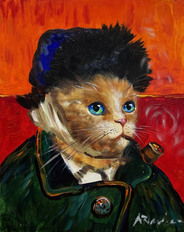 Van Gogh’s cat - a painting by Adam Rawicz