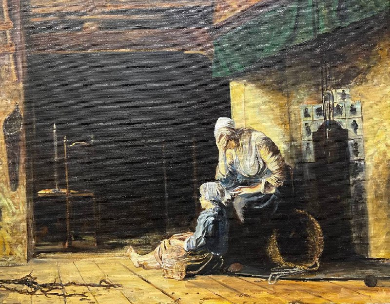 Evening sadness - a painting by Zbigniew Cortez Zając