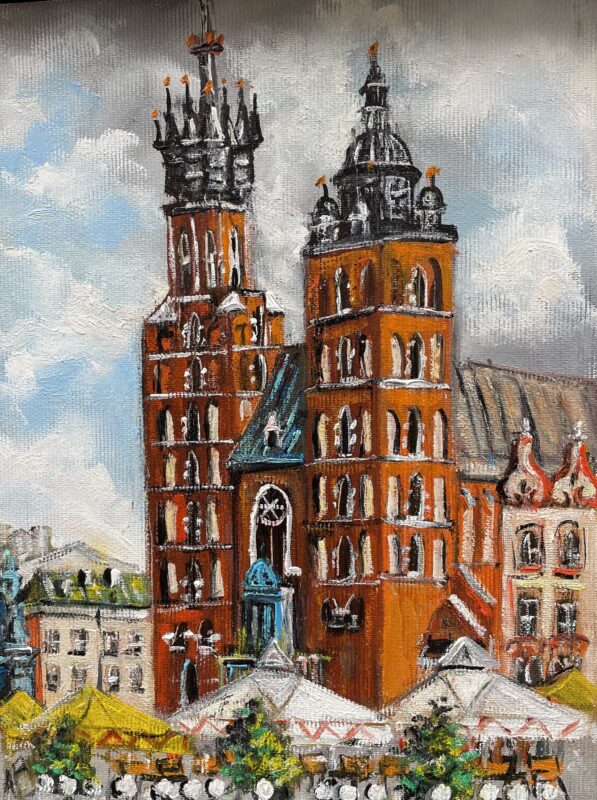 Krakow - a painting by Artur Partycki