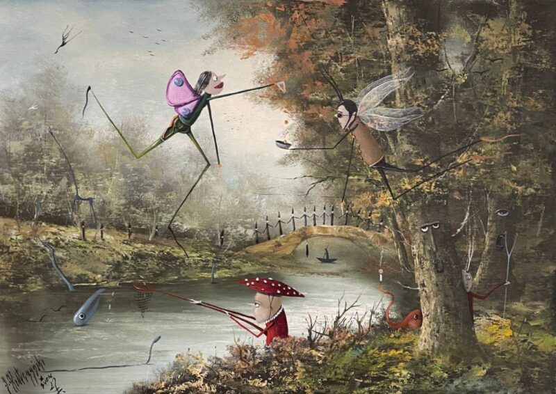 Opowieści zielonej zatoki - a painting by Jarosław Kiełczyński