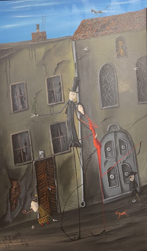 Riedel Strasse no 0 - a painting by Jarosław Kiełczyński