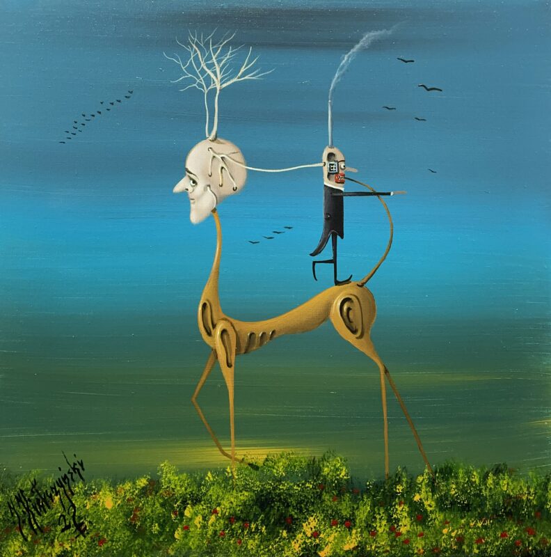 Symbiotics - a painting by Jarosław Kiełczyński