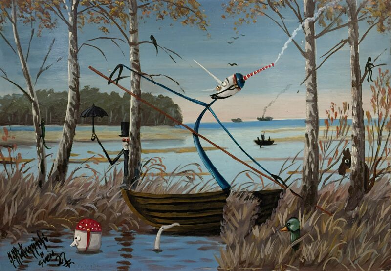 Time for adventure - a painting by Jarosław Kiełczyński