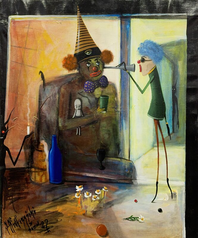 Can you hear me? - a painting by Jarosław Kiełczyński