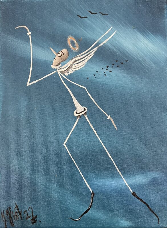 Angel - a painting by Jarosław Kiełczyński