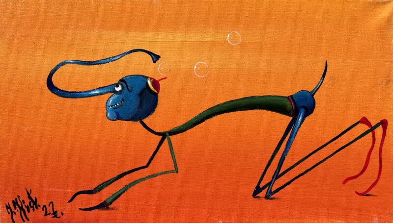 Animal - a painting by Jarosław Kiełczyński