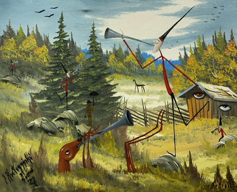 Heralds of the morning - a painting by Jarosław Kiełczyński