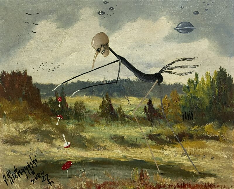 The degenerate mother likes her children - a painting by Jarosław Kiełczyński