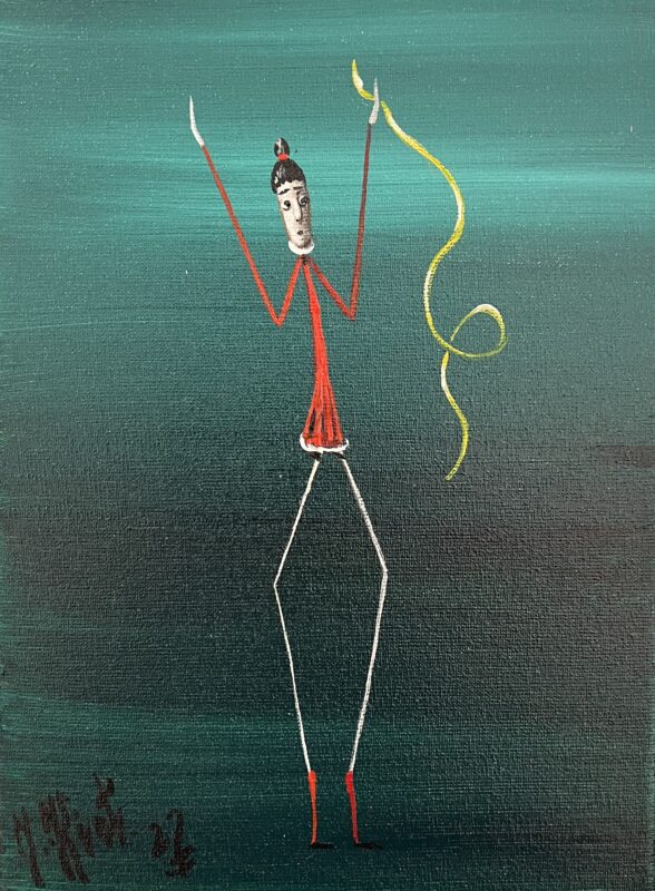 Dancer - a painting by Jarosław Kiełczyński