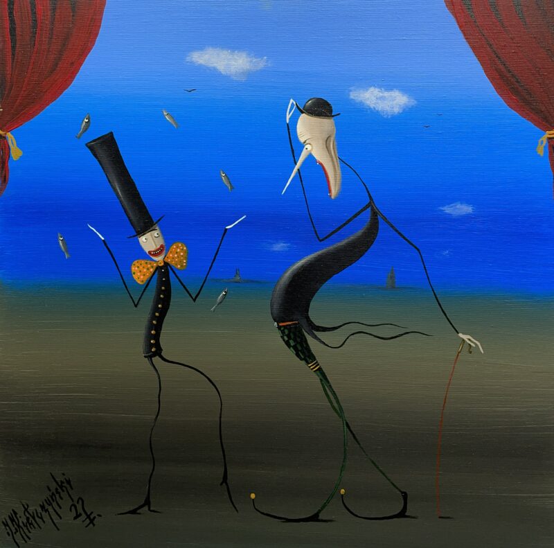 Fisher king - a painting by Jarosław Kiełczyński