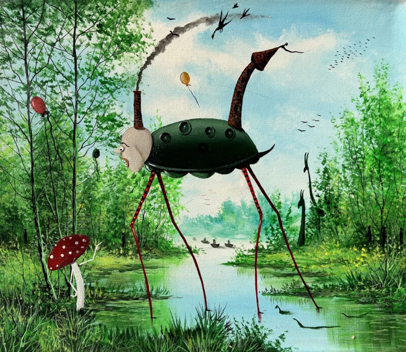 Second breakfast - a painting by Jarosław Kiełczyński