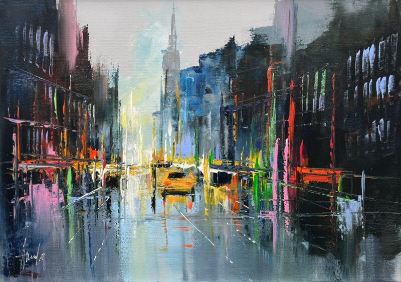 New York - a painting by Alfred Anioł