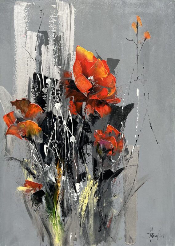Poppies - a painting by Alfred Anioł