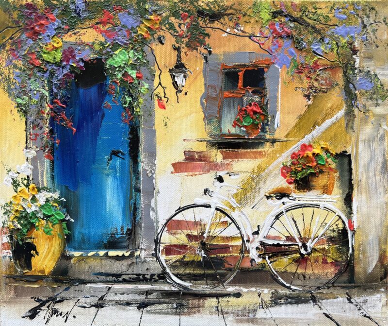 Bike - a painting by Alfred Anioł