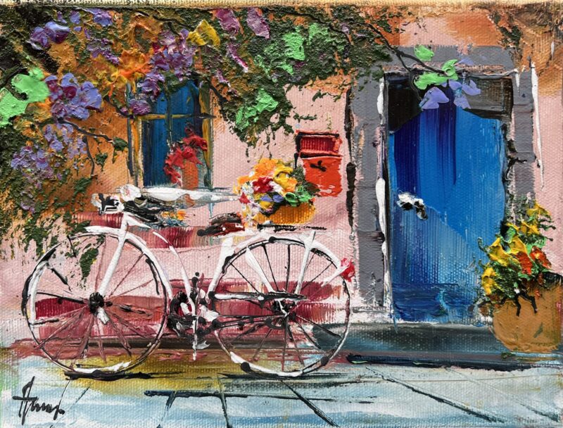 Bike - a painting by Alfred Anioł