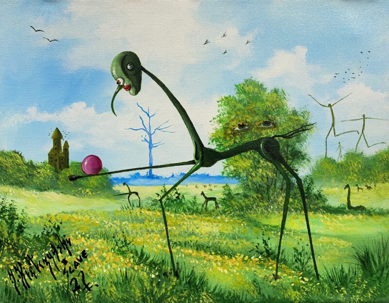 I see you - a painting by Jarosław Kiełczyński