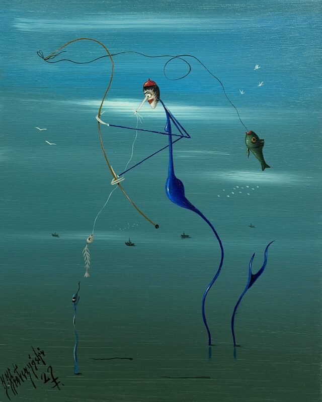 The little mermaid does not break - a painting by Jarosław Kiełczyński