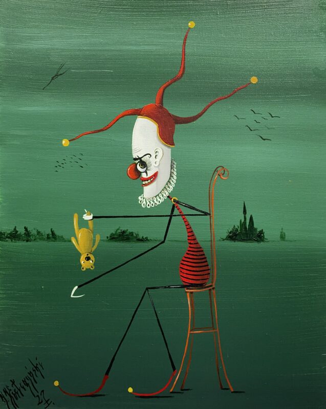 Master of puppets - a painting by Jarosław Kiełczyński