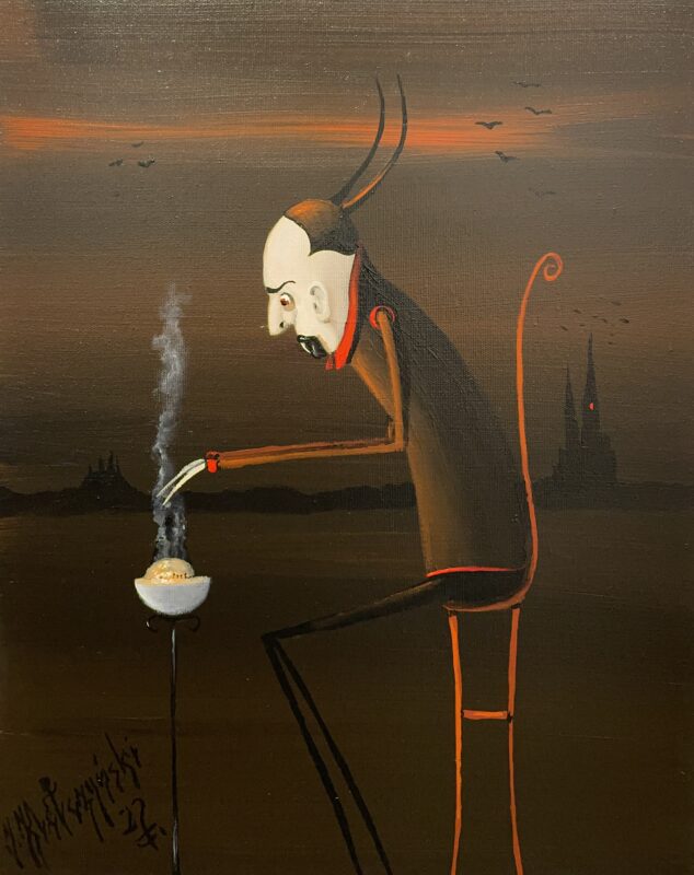 Nosferatu - a painting by Jarosław Kiełczyński