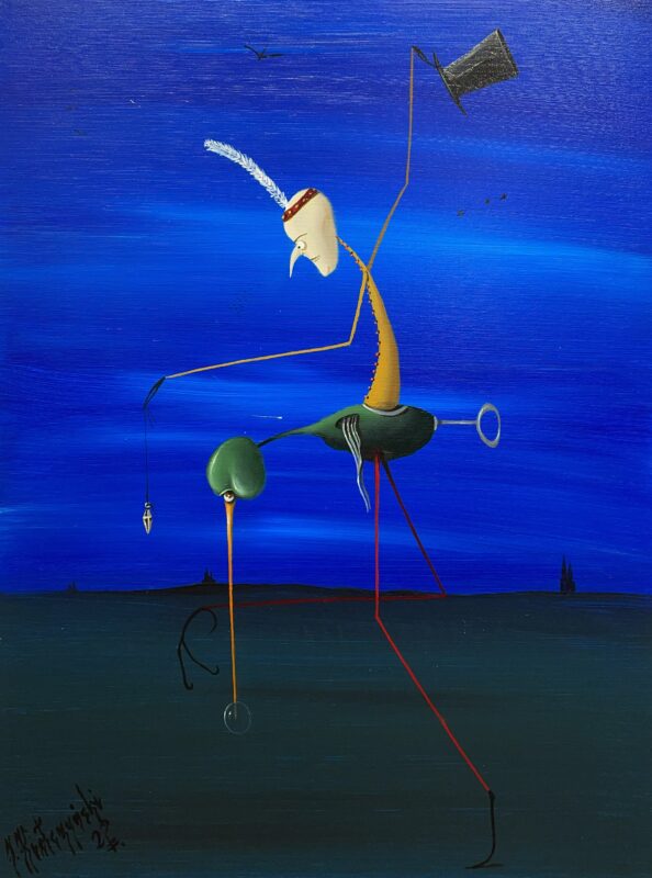 Hypnotic rider - a painting by Jarosław Kiełczyński