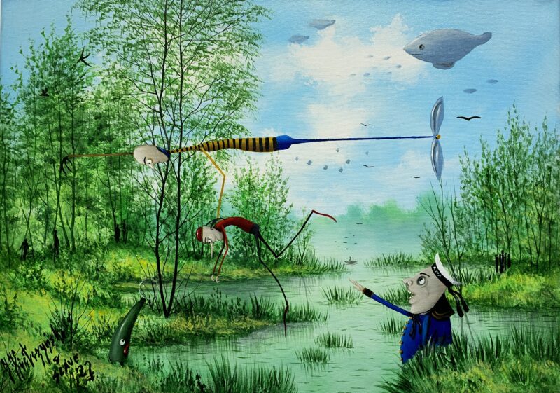 Flying dutchman - a painting by Jarosław Kiełczyński