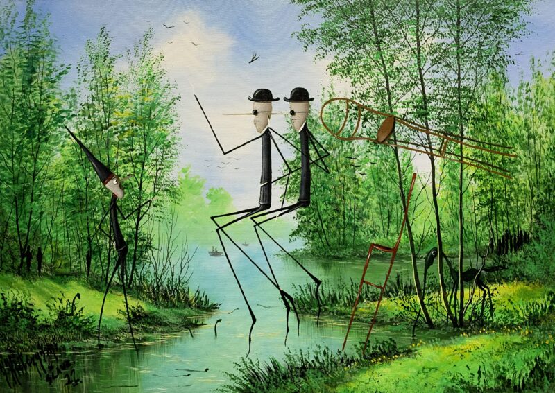 Blues brothers - a painting by Jarosław Kiełczyński