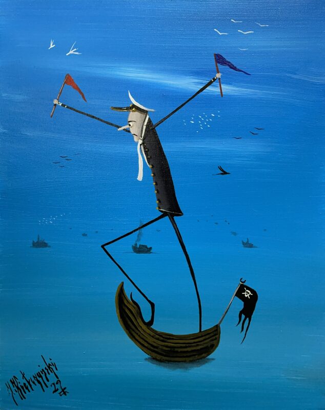 Navigator - a painting by Jarosław Kiełczyński