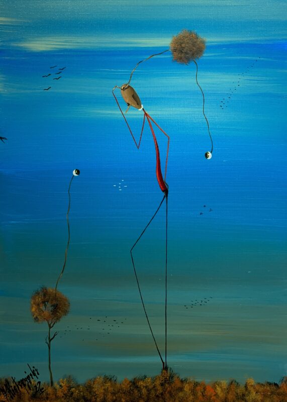 Eye contact - a painting by Jarosław Kiełczyński