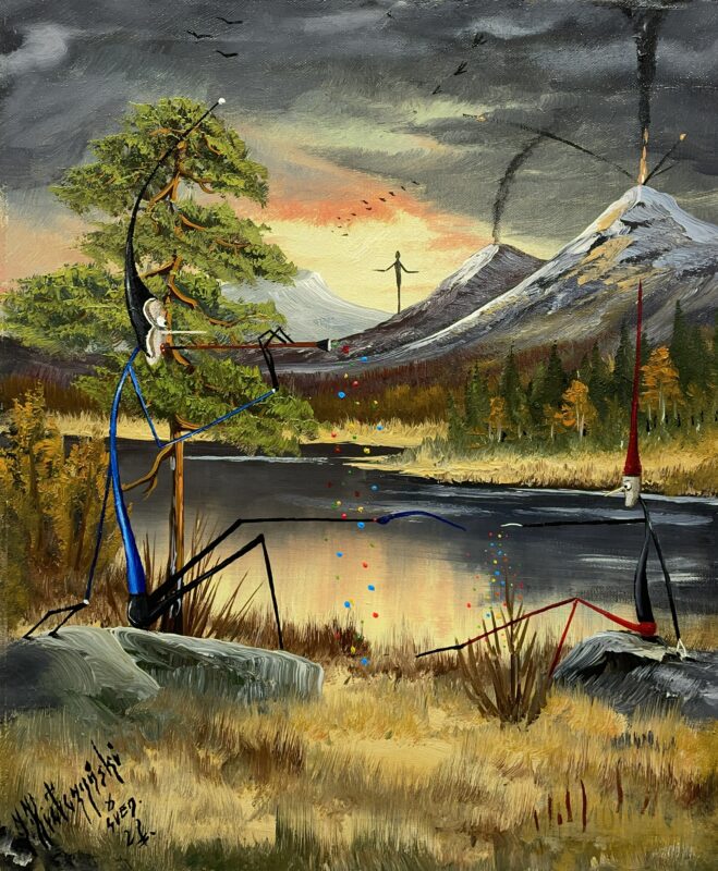 End of the world - a painting by Jarosław Kiełczyński