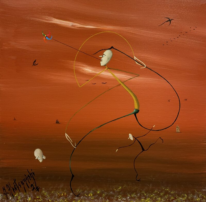 Sprinter - a painting by Jarosław Kiełczyński