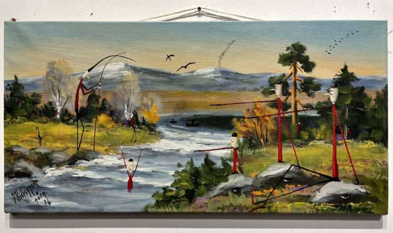 Delegation - a painting by Jarosław Kiełczyński