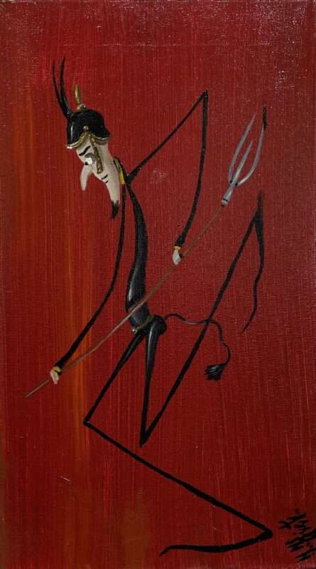 Devil - a painting by Jarosław Kiełczyński