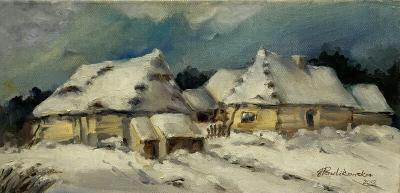 Winter - a painting by Joanna Pawlikowska