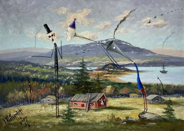 Pass it on - a painting by Jarosław Kiełczyński