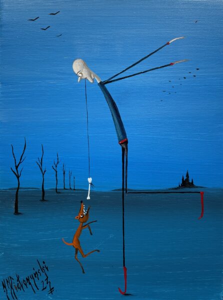 It’s a trap - a painting by Jarosław Kiełczyński