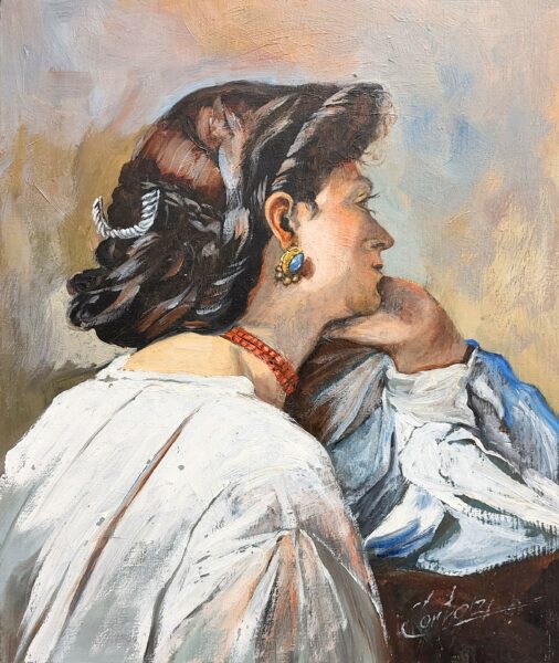 Earing - a painting by Zbigniew Cortez Zając