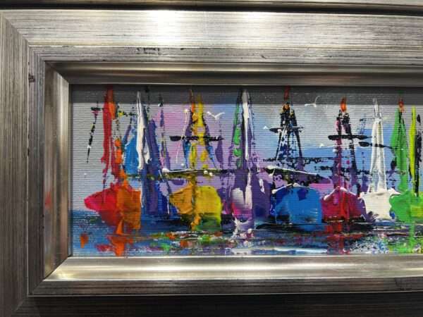 Boats - a painting by Alfred Anioł